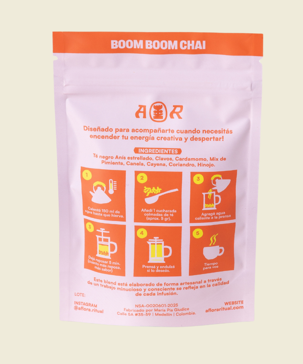 Boom Boom Chai (Con Té negro)